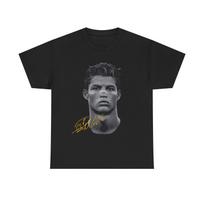 Cristiano Ronaldo vintažiniai marškinėliai, juodi auksiniai futbolo gerbėjų marškinėliai, unisex futbolas XXXL gray