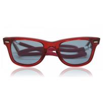 Ray Ban Rb2140 Wayfarer 661456 Unisex Akiniai nuo saulės Transparent Red/50 gray