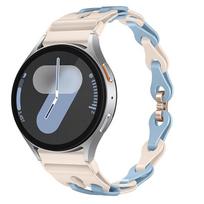 Madingas tuščiaviduris silikoninis dirželis Samsung Watch7 ir Huawei GT3 Pro laikrodžiams 20mm gray