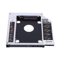 12.7mm Aluminum SATA HDD SSD Enclosure Hard Disk Drive Bay Caddy Optical DVD Adapter for Laptop white