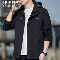 JEEP SPIRIT Men's Waterproof Windproof Outdoor Jacket XL juoda