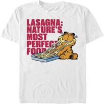 Nickelodeon Big & Tall Garfield Lasagna Men's Tops Short Sleeve Tee Shirt S balta