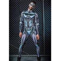 Cyberpunk 3D printed cosplay bodysuit clothes sale XXL gray