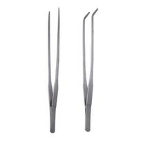2 vnt akvariumo pincetai nerūdijančio plieno roplių maitinimo žnyplės, ilgos tiesios ir lenktos pincetai driežų barzdoto drakono gyvatės rezervuaro priedai 2pcs gray