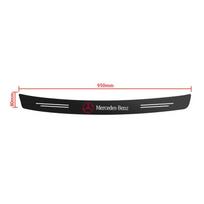 1 vnt. Nesibraižantis anglies pluošto automobilio bagažinės galinio buferio apsauginis lipdukas Mercedes Benz AMG W204 W124 W201 W202 W212 W220 black