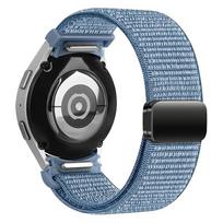 Band For Samsung Galaxy Watch 4/5/6/7/FE/classic/5 Pro 44mm 40mm No Gaps Magnetic Nylon bracelet correa Galaxy Watch 7 Strap Galaxy6 classic 43mm gray