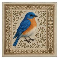 Cross Stitch Kit with Birds Patterns Stamped Cross Stitch Kits DIY Handmade Sewing Craft Needlepoint Kits for Adults Women
