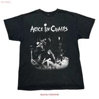 Alice in Chains America Rock Band Black T shirt Size S 5XL vintage Washed Unisex fashion Slightly designer clothes Casual S gray