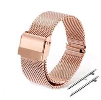 Milanese Watchband Universal Stainless Steel Metal Watch Band 12mm 14mm 16mm 18mm 20mm 22mm 24mm Strap Black Rose Gold Bracelet 18mm auksas