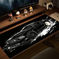 Black Sports Car HD Printed Desk Mat Gaming And Office Mouse Pad Car Design for Car Lovers Computer PC Gaming desk Accessory SBD400x800x2mm brown