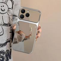 Case for realme 15T Trending Big Window Cover Mirror Phone Casing realme 15T gray