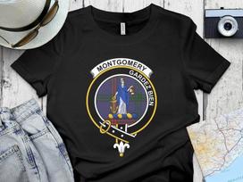 Clan Montgomery Crest Tartan T-Shirt & Sweatshirt – Scottish Apparel 4XL gray