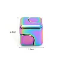 Kvadratinis dekompresinis suktukas kauliukai kubas - Anti-streso pirštų galiukų žaislai Rankinis Fidget Spinner Vent Flipo Flip Vaikams