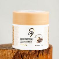 Hi9 Body Butter with Shea & Cocoa Butter | Natural Body Cream for Dry Skin | Shea Butter Moisturizer & Cocoa Butter Body Lotion | Non-Greasy Hydrat beige