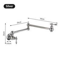 Modern Single Hole Kitchen Taps Mixer Faucet Kitchen Sink Faucet Kitchen Faucet Luxury Kitchen Water Faucets Sink Faucet Kitchen (Silver,Other) sidabras