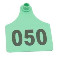 20pcs Number Number Cattle Ear Tags Livestock Cattle Ear Tags Farm Animal Tags ID Tags Farm Animal Tags for Cows Goats Sheep Pig 98mm X 75mm žalia