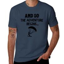 Kite surfing: And so the adventure begins. T-Shirt Abstract Pattern Print Top S