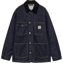 Carhartt WIP SS26 Warren Chore Coat Comfortable Trendy Design Long Sleeve Denim Jacket Unisex Coats I036592-B89-02 M black