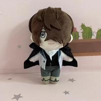Anime Edgar Allan Poe Plush Doll 20cm Bungou Stray Dogs Cute Soft Stuffed Pillow Birthday Toy 20cm black