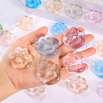 Squeezing Acne Tpr Crystal Ball Transparent Simulation Water Ball Pinching Toy Solid Creative Bubble Octopus Pinching Toy gray