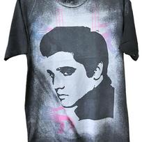 Vintage 80s ELVIS PRESLEY Tie Dye Rock Punk Acid Wash t Shirt and kids shirt 100