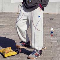 Yoyo One Boys' Trendy Curved-Leg Sports Sweatpants 130 cm white