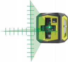 203779 Ryobi Cross Laser With Green Beam, 15 Working Range, 6 Hour Runtime, Class Ii Laser, 520Nm ± 10Nm Wavelength