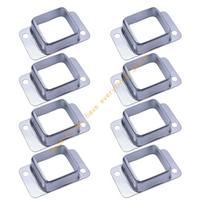 40x40mm Metalinis kvadratinis stulpas Flanšas Pagrindas Tvora Stulpas Pagrindas Montavimo Laikiklis 55KF gray