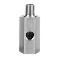 Nerūdijančio plieno M10 alyvos slėgio jutiklio trišakis į NPT adapteris turbo padavimui juoda