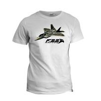 Air Force F22 Raptor Stealth Fighter T-Shirt. Summer Cotton Short Sleeve O-Neck Mens T Shirt S- S white