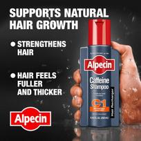 Alpecin Caffeine Shampoo C1 - Strengthen Hair Growth and Reduces Hair Loss, 250 ml