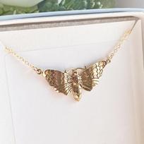 Gold or Silver Death's-head Hawkmoth Necklace for Cross-border Trade