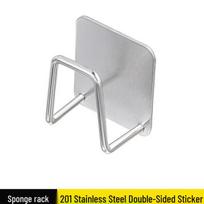 Nerūdijančio plieno kempinės stovas - Bekalbis virtuvės kriauklės organizatorius 304 Stainless Steel Sponge Rack white
