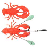 Artificial Simulation Large Lobster Lure Bait Deep Sea Trolling Fishing Accessoryred raudona