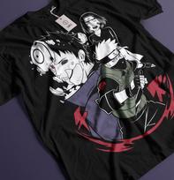 Kakashi Team T-Shirt Manga Strip Naruto Kakashi Anime Manga Unisex Tshirt All Si XL white