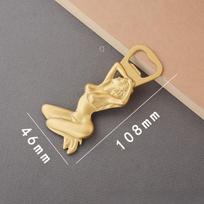 Personality Creative Brass Stainless Steel Beautiful Woman Muse Bottle Opener Beer Bottle Opener Household Wine Screwdriver Capper gray