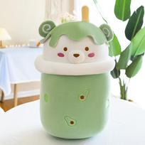Creative animal milk tea bear plush toy claw machine doll doll girl heart birthday gift 25cm