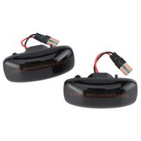 2pcs Side Marker Light Turn Signal Indicator LED Dynamic Repalcement Fit for Nissan Maxima black