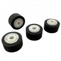 Cassette Deck Tape Walkman Pinch Roller Drive Belt for Sanyo M4500k Rubber Tape 4pcs pinch rollers black