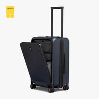 LEVEL8 LA-1683 Front-Opening Carry-on Spinner Luggage black
