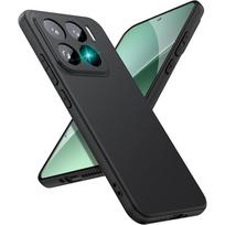 Prabangus matinio silikono plonas dėklas skirtas Xiaomi 15T 15 14 14T 13 13T 12 12T Pro Lite itin plonas vientisas juodas matinis korpusas galinis dangtelis Xiaomi 14 Ultra black