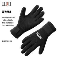 3/5mm Cold-Proof Diving Gloves for Snorkeling, Surfing, Beachcombing, and Fishing M (Palm Width 7-8cm) black