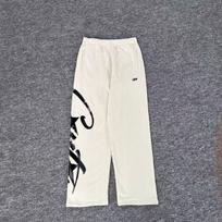 Men's Loose-Fit Hooded Sweatshirt & Straight-Leg Sweatpants Set with Broken C Print Large gray