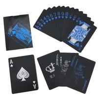 Playing Cards Poker Game Deck Pokers Pack Magic Cards Waterproof Card Gift Collection Gambling Board Game mėlyna