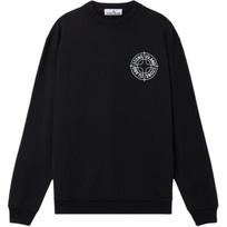 Stone Island Ss26 Ilgomis Rankovėmis Logotipas Laisvo Kirpimo Megztinis Su Gobtuvu Apvalia Kaklo Iškirpte Džemperis Vyriškas sweatshirt L1S156100001S0283-V0029 XXL gray