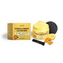 Vitaminas C ir Kurkuma molio kaukė giliam valymui ir skaistinimui 120g