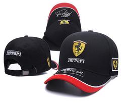 Fashion F1 Ferrari Fan Racing Men's Sun Hats Team Outdoor Baseball Caps For Ferrari Stradale Roma 488 Spider SF90 Accessories black