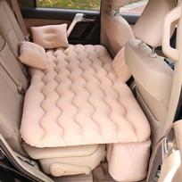 Car Air Inflatable Travel Mattress Bed Universal for Back Seat Multi functional Sofa Pillow Outdoor Camping Mat Cushion 135*70cm rožinė