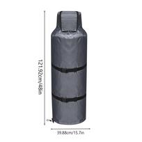 100lb Propane Tank Cover Insulated Waterproof Dustproof Protection for Gas Cylinder BBQ Grill Outdoor Camping Winter Storage black