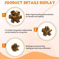 6pcs PPR Lifting,Stepped Drill Bit,Water Pipe Connection Tool 20/25/32/40/50/63mm, for Water Pipe Repair China Mainland